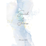 Personalised Blue Pastels Wedding Aisle Runner