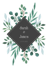 Blushing Sprigs Personailsed Wedding Aisle Runner Text