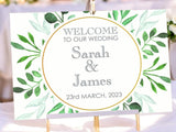Eucalyptus Welcome to Our Wedding Sign
