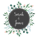 Floral Buds Personalised Aisle Runner Text
