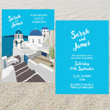 Greek Destination Wedding Invitation