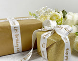 Personalised Satin Favour Ribbon 25 mm wide