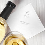 Wedding Cake Personalised Serviettes Available In Cream or White