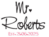 Mr & Mrs Personalised Mugs