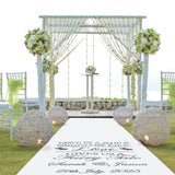 Ordinary Life Personalised Aisle Runner.