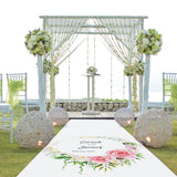Floral Personalised Aisle Runner.