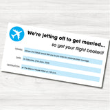 Holiday Ticket Wedding Evening Invitation