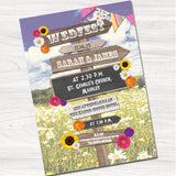 Wed Fest Wedding Evening Invitation-Front
