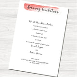 Fajrina Orange Evening Invitation
