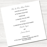 True Lovers Knot Wedding Evening Invitation