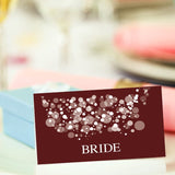 Starry Night Personalised Wedding Place Card.