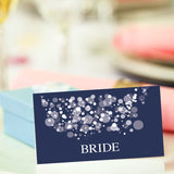Starry Night Personalised Wedding Place Card.