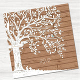 Wedding Tree Reply Card.