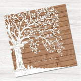Wedding Tree Save the Date Card.