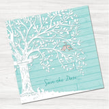 Wedding Tree Save the Date Card.