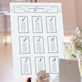Jasper Wedding Table Plan.