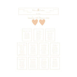 Ribbons Wedding Table Plan.