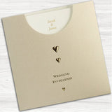 Golden Pocket Wedding Day Invitation.