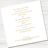 Golden Pocket Wedding Day Invitation
