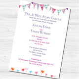 Owl You Need is Love Wedding Day Invitation - Back