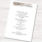 Fajrina Grey Wedding day Invitation