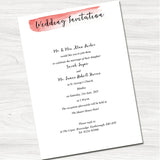 Fajrina Orange Wedding Day Invitation