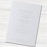 Ribbons Day Wedding Invitation