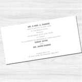 Spring Wedfest Wedding Evening Invitation-Back