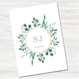 Eucalyptus Wedding Evening Invitation-Front