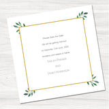 Eucalyptus Save the Date Card-Inside