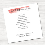 Fajrina Orange Guest Information Card