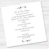 Green Foliage Wedding Day Invitation-Back
