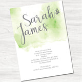 Lillie Mae Green Wedding Day Invitation