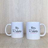 Mr & Mrs Personalised Mugs