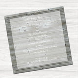 Paper Hearts Wedding Day Invitation-Inside