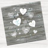 Paper Hearts Wedding Evening Invitation