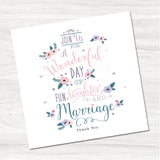 Script Wedding Thank You Card