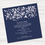 Starry Night Navy Wedding Day Invitation Bundle