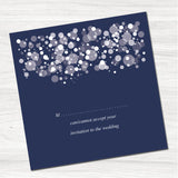Starry Night Navy Wedding Evening Invitation Bundle