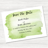 Tintin Green Save the Date Card