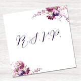 Vintage Flowers Reply Card