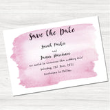 Tintin Pink Save the Date Card